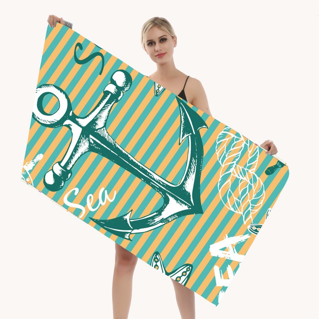 Beach towel with creative mandala design Stornfield