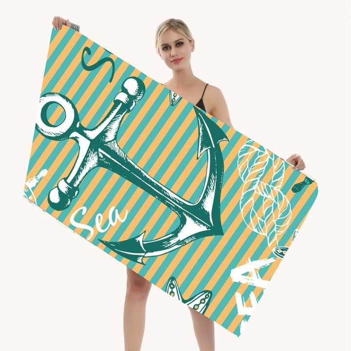 Beach towel with creative mandala design Stornfield
