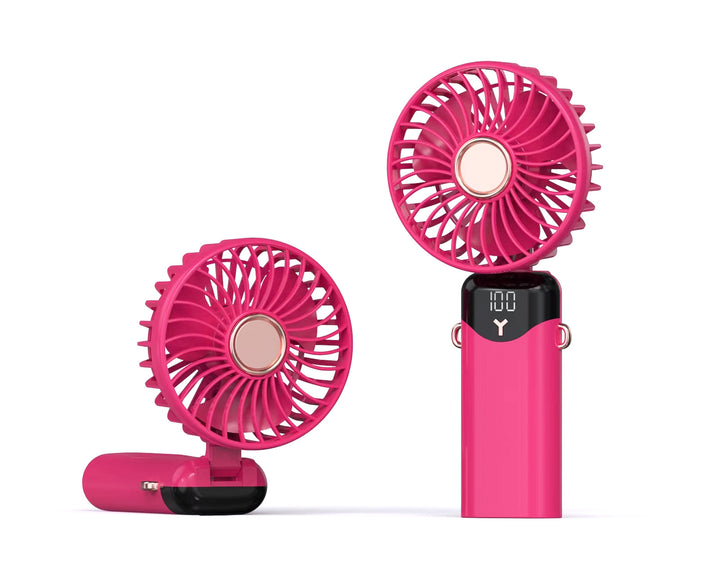 Portable Mini Fan with USB Charging and Digital Display Stornfield