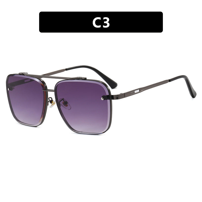 Women square sunglasses with protective lenses and modern metal frame Stornfield