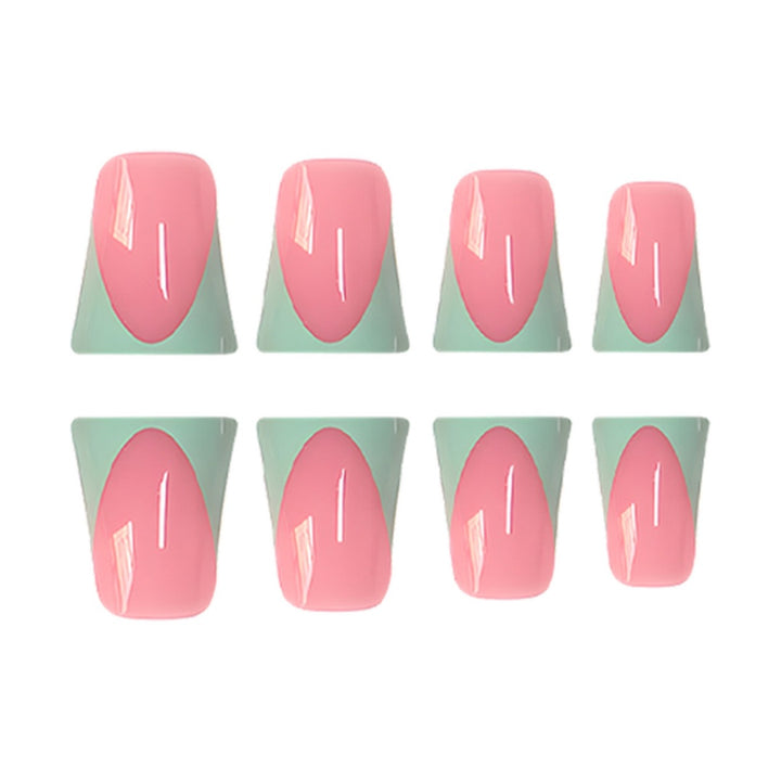 Stylish French Tip Press-On Nails with Customizable Design Stornfield