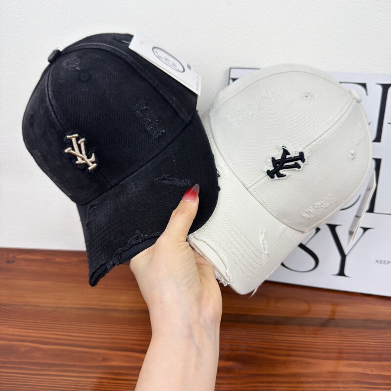 Men's Distressed Denim Adjustable Baseball Cap Stornfield