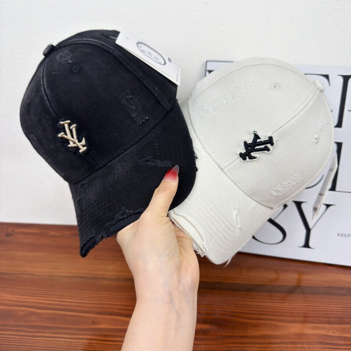 Men's Distressed Denim Adjustable Baseball Cap Stornfield