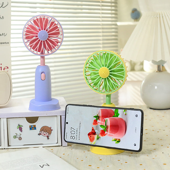 Women's Portable Hand Fan with Gentle Rotation Function Stornfield
