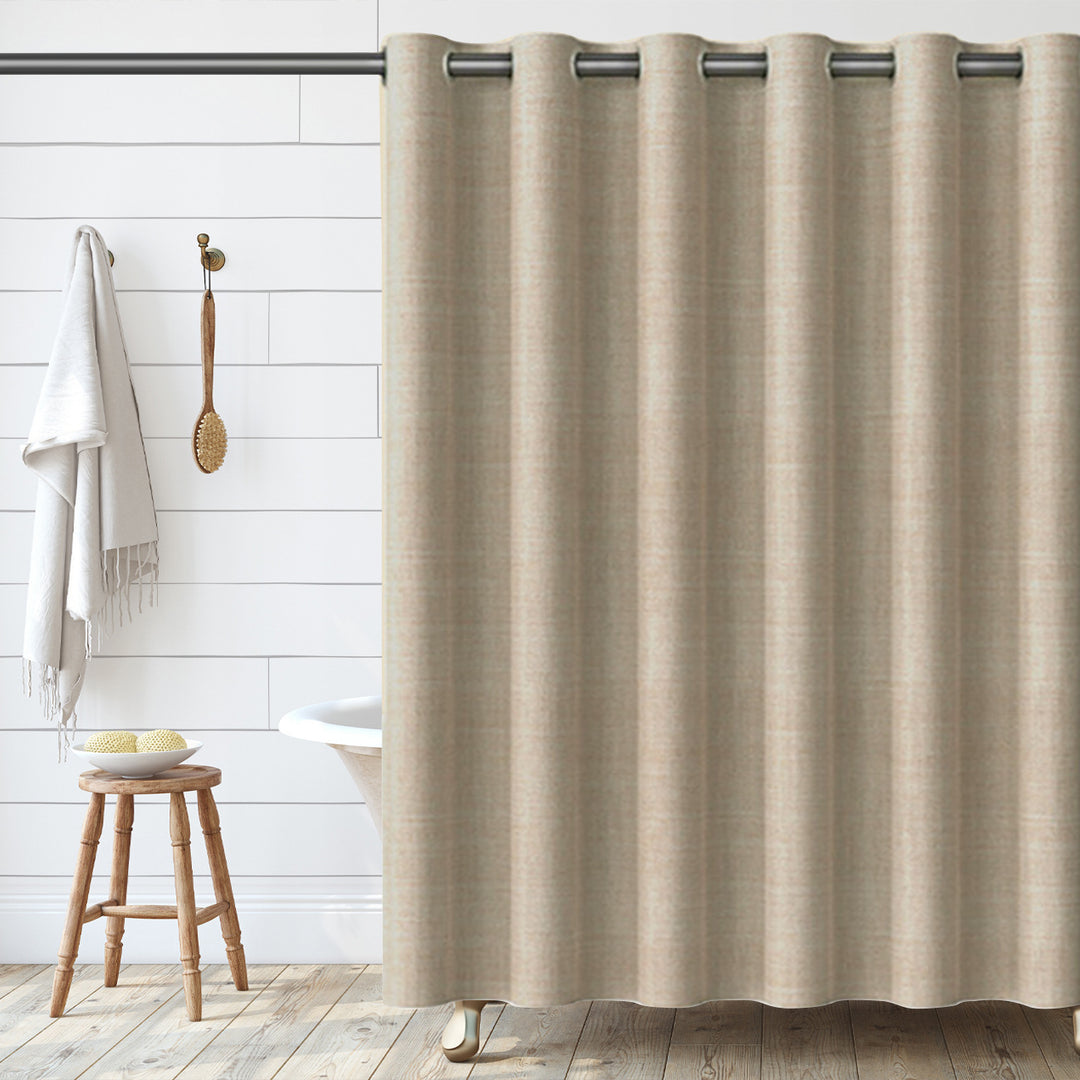 Textured Fabric Shower Curtain Stornfield 1784802088