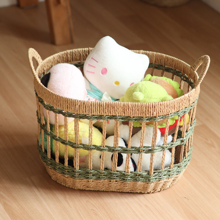 Handcrafted storage basket with natural material Stornfield