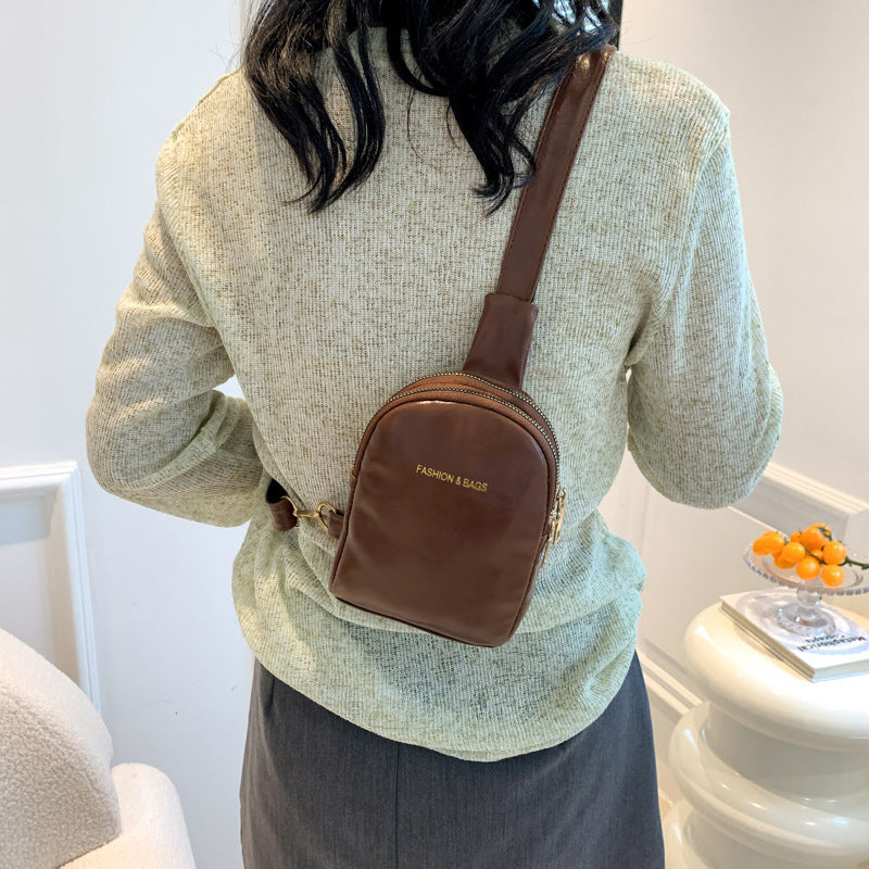 Trendy Leather Crossbody Bag