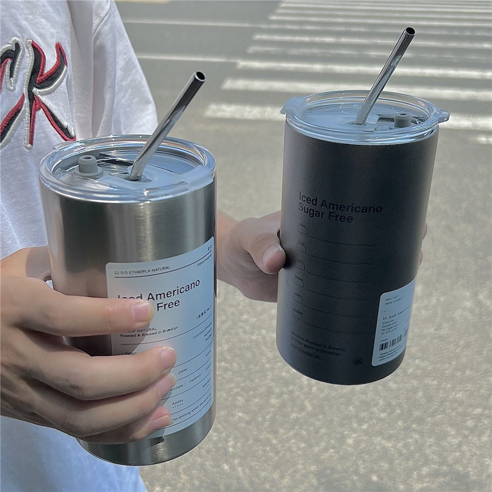 Women's insulated cup with secure lid and practical straw Stornfield