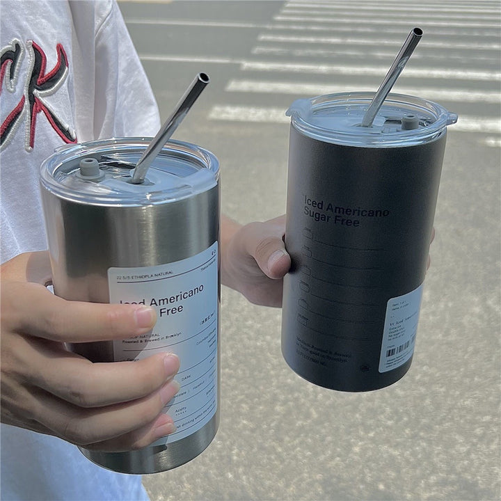 Women's insulated cup with secure lid and practical straw Stornfield