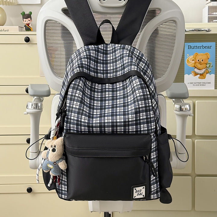 Checked Patterned Backpack Stornfield