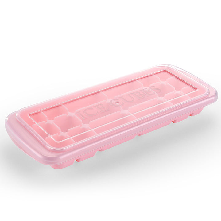 Silicone ice cube tray with precise fitting lid Stornfield