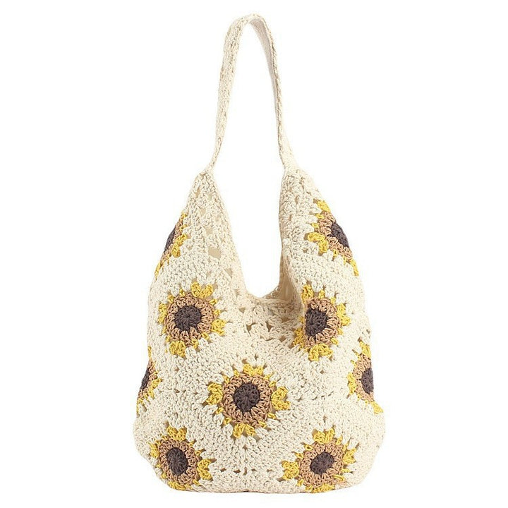 Handcrafted crochet bag with sunflower pattern Stornfield