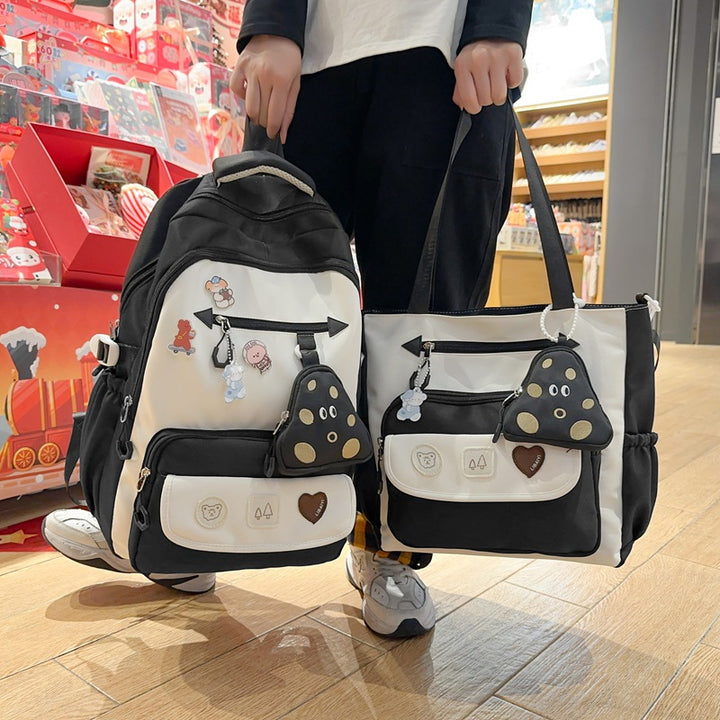 Playful Animal-Themed Multi-Pocket Backpack Stornfield