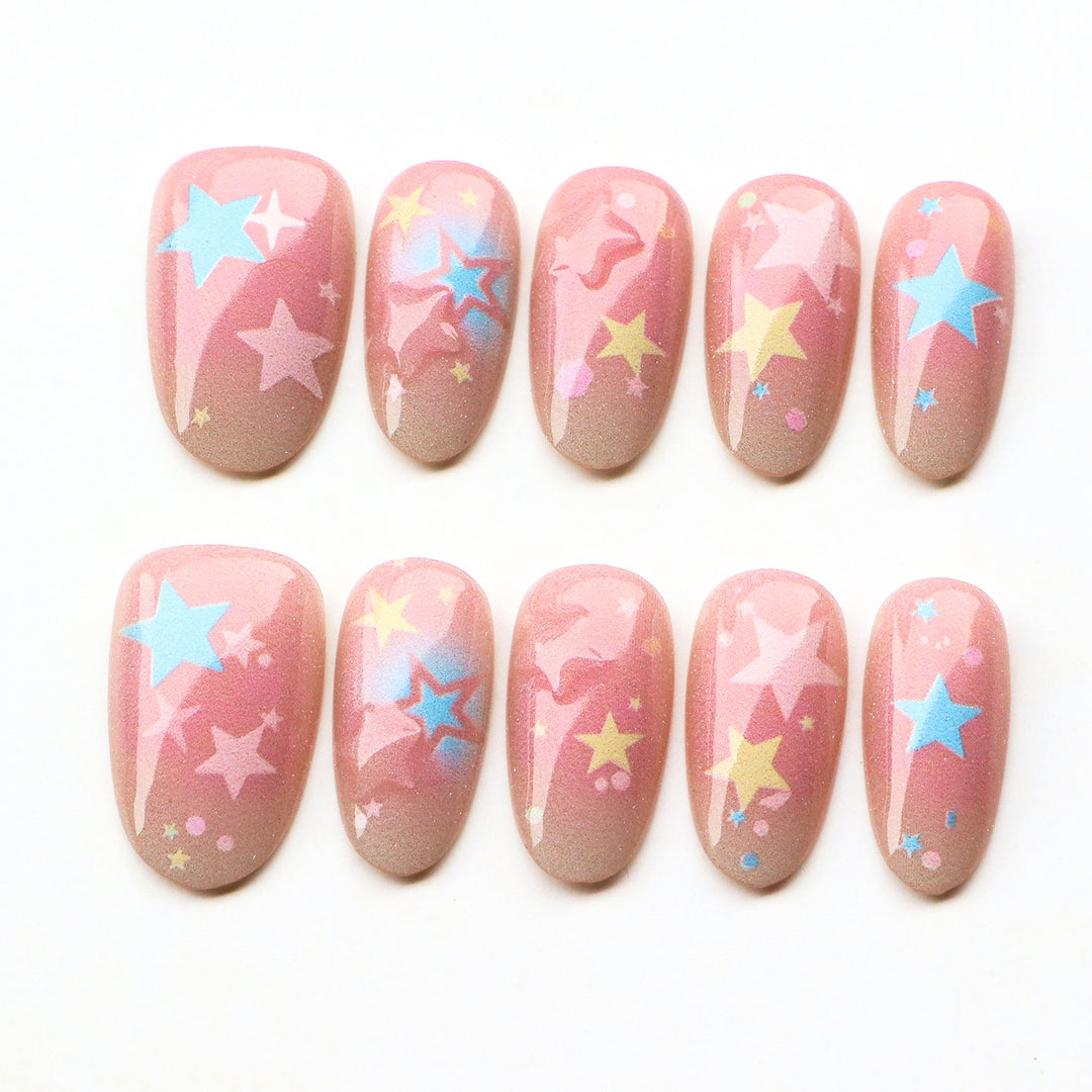 Starry Design Press-On Nails