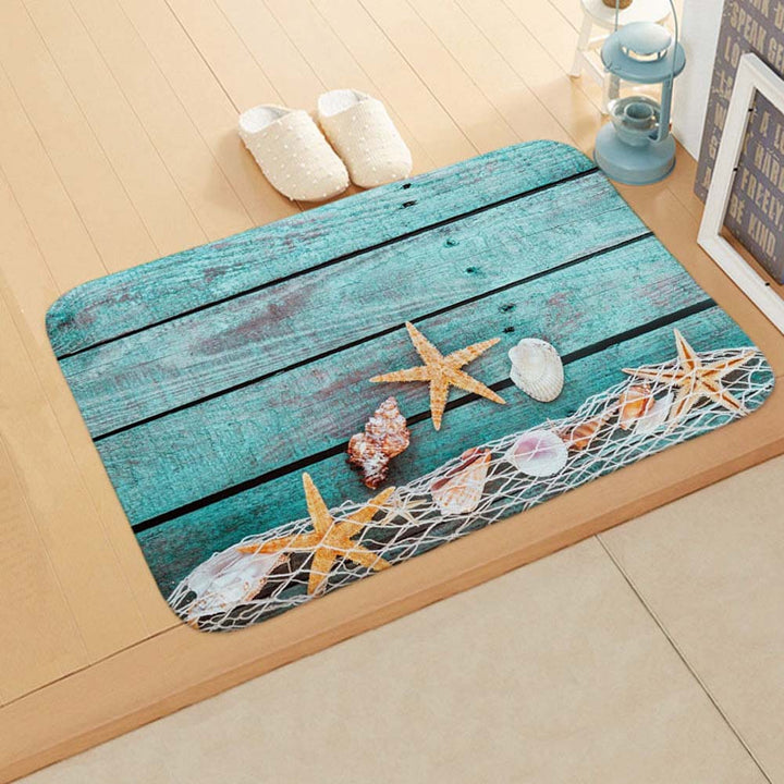 Nautical-Themed Decorative Bath Mat