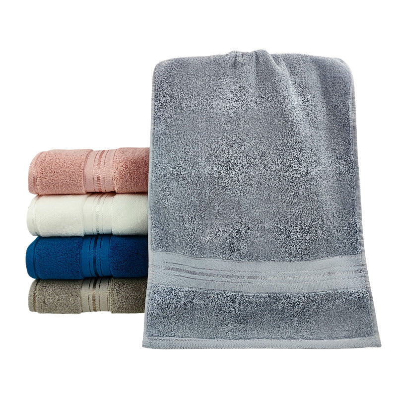 Premium Terry Bath Towel With Elegant Striped Border Stornfield