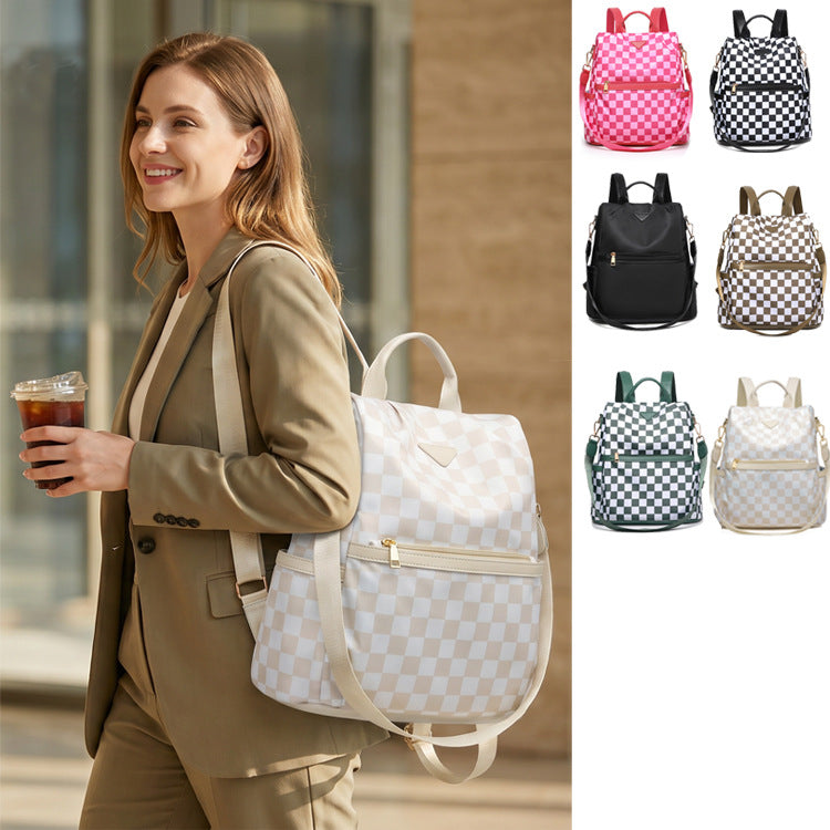 Stylish Checkered Backpack Stornfield