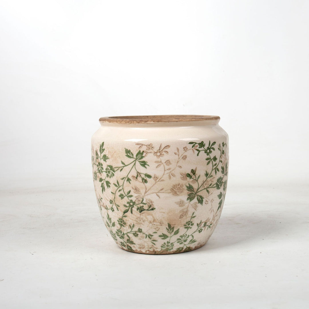 Floral Ceramic Plant Bowl Stornfield