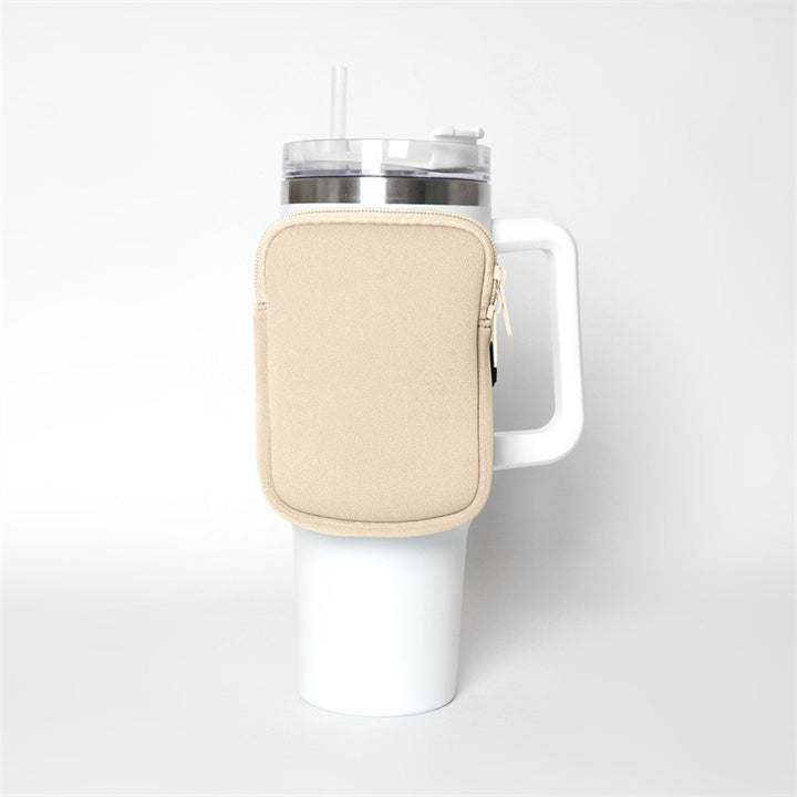 Unisex cup holder with practical pocket Stornfield