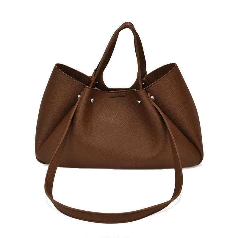 Versatile Leather Tote Bag