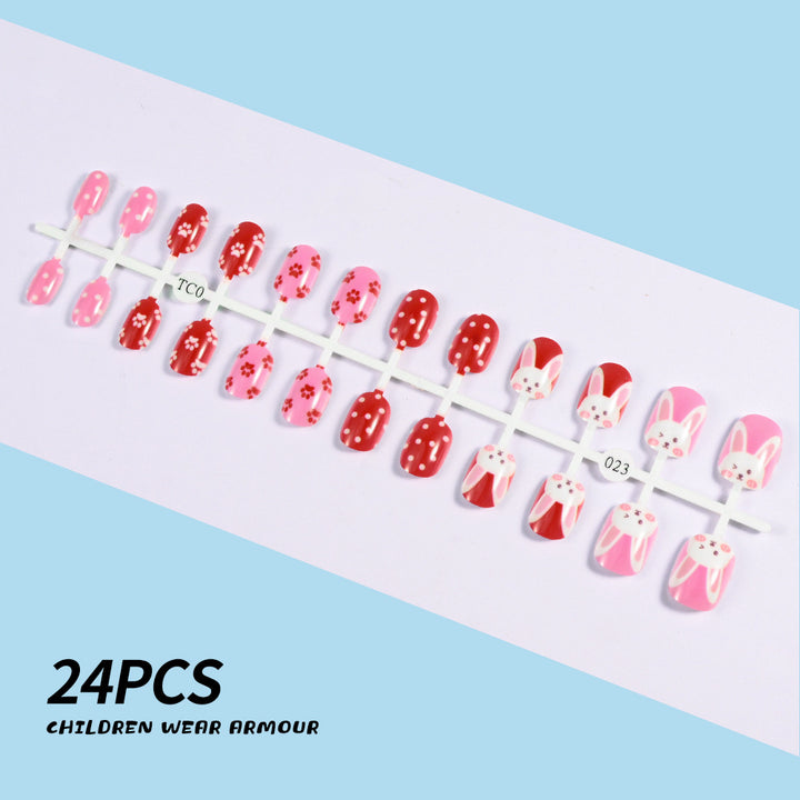 Children's Fun-Themed Press-On Nail Set Stornfield