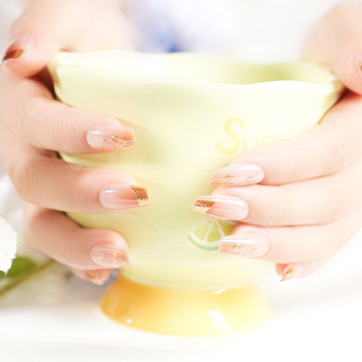 Intricate Nail Art Press-On Tips Stornfield