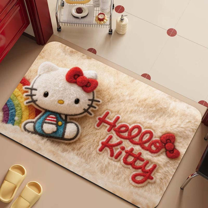 Cartoon-Themed Plush Area Mat