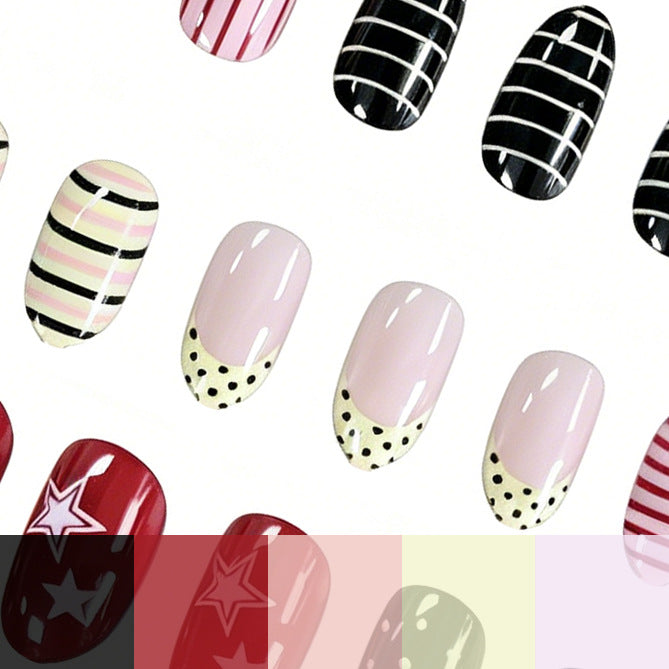 Artistic Multi-Pattern Nail Art Stornfield