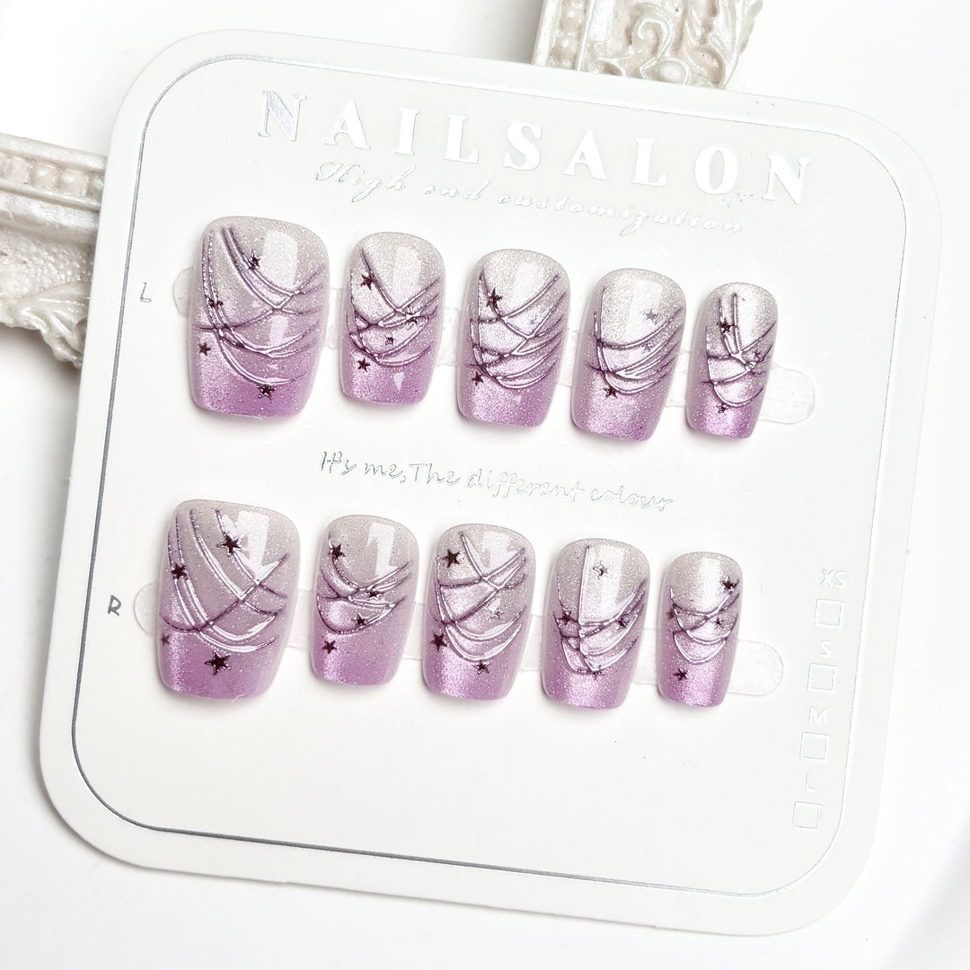 Artistic Ombre Design Press-On Nail Set