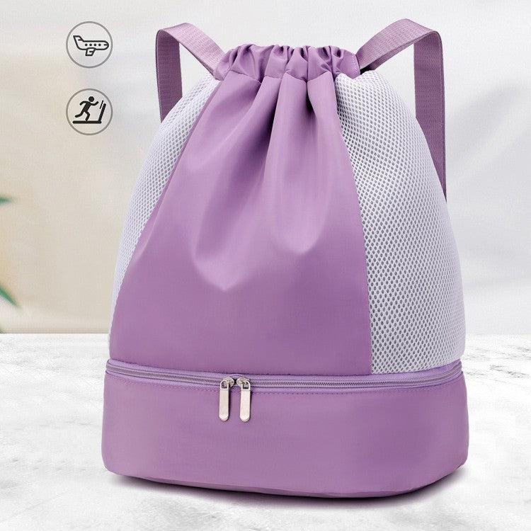 Sporty Mesh Backpack With Zipper Stornfield