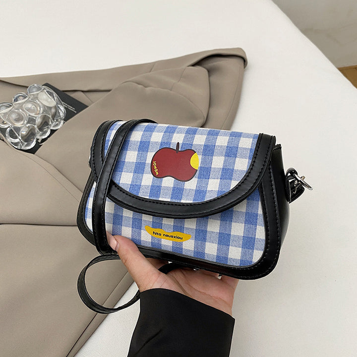 Playful Gingham Pattern Handbag Stornfield