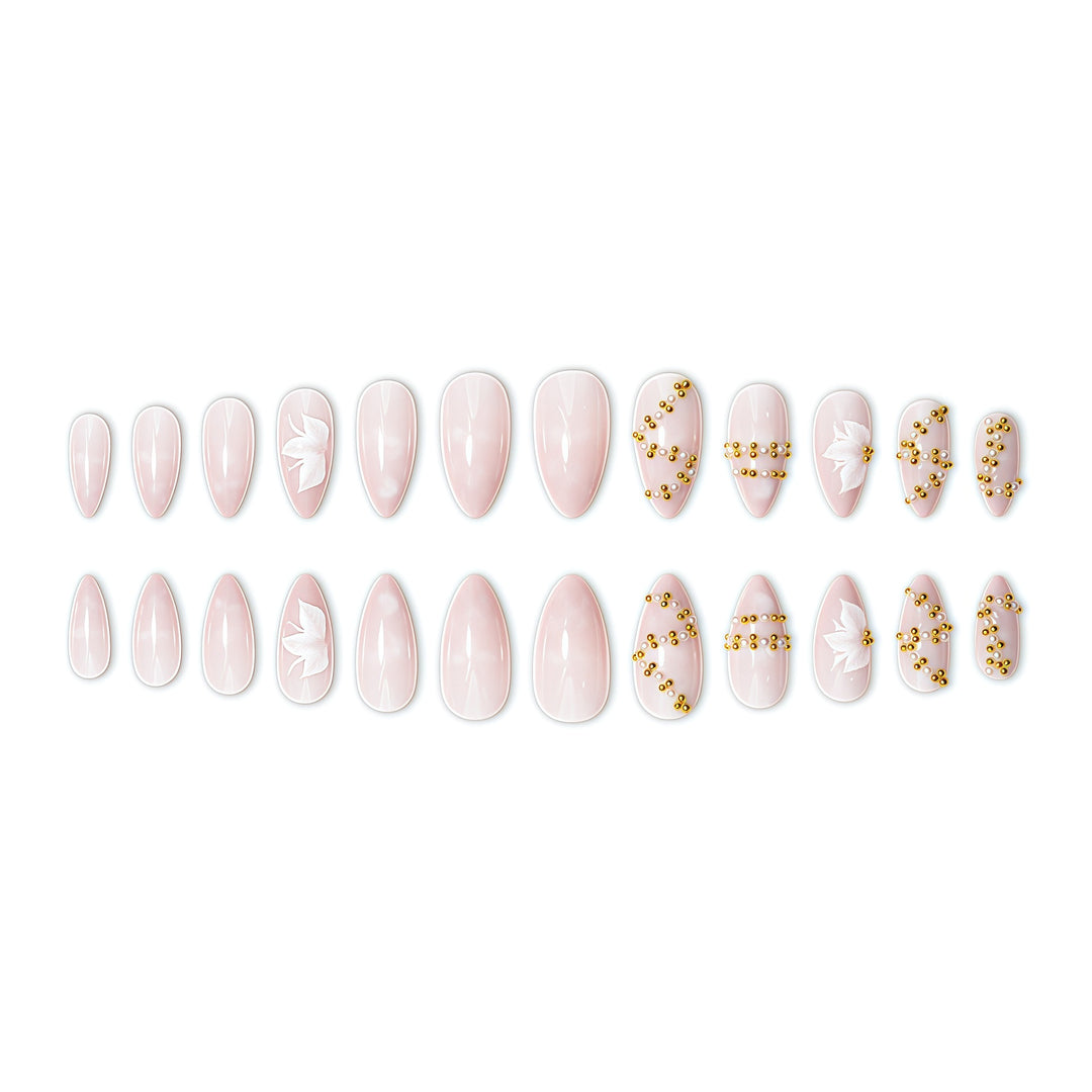 Elegant 3D Floral Nail Art Design Stornfield