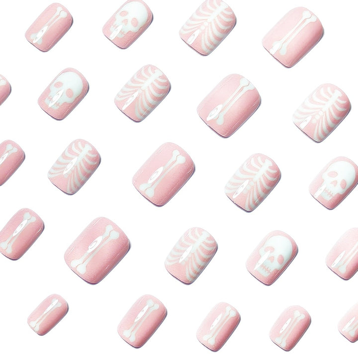 Creative artificial nails with bone motif Stornfield