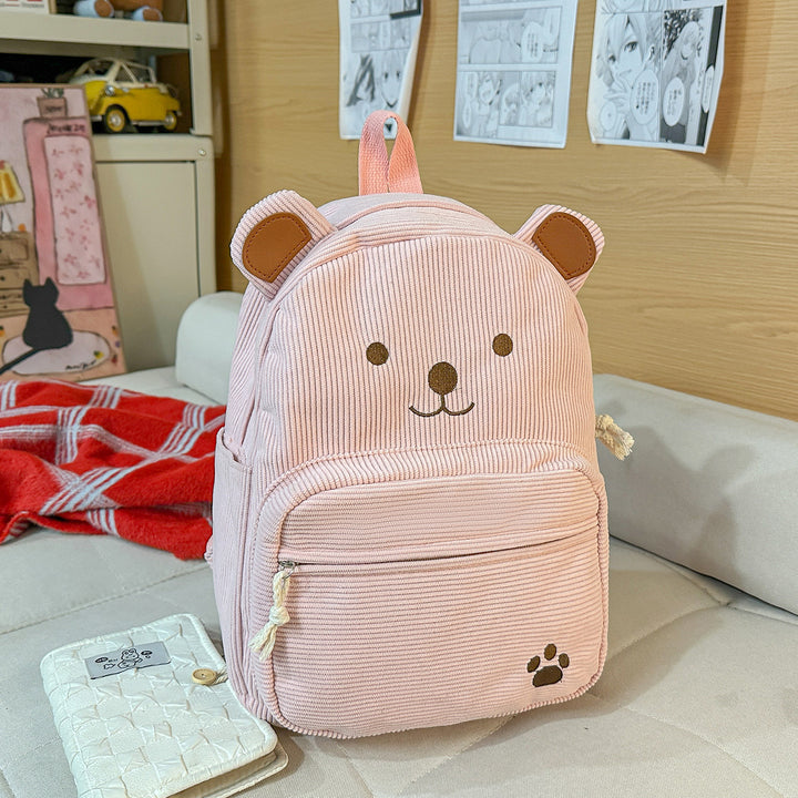 Backpack with Cute Bear Design and Practical Compartments Stornfield