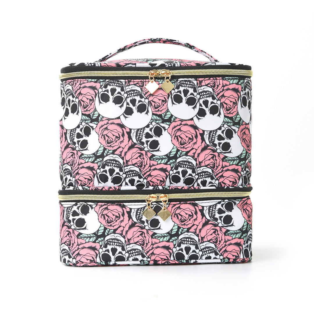 Cosmetic storage bag with two separate compartments Stornfield