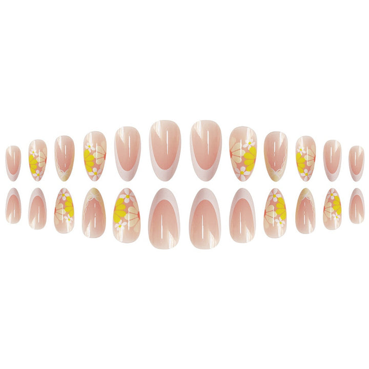 Detailed Floral Press-On Nails Stornfield