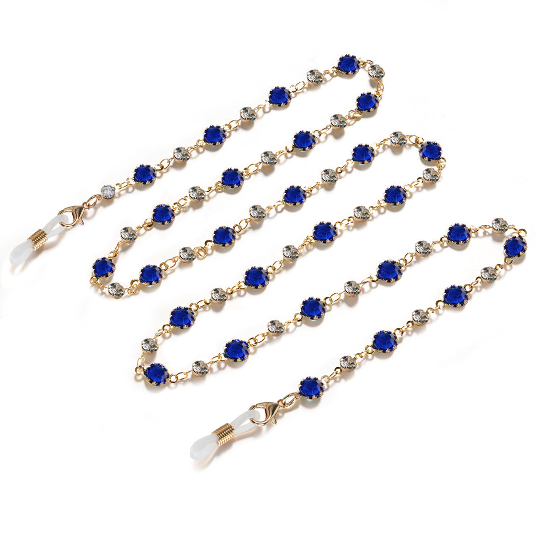 Crystal-Embellished Eyewear Chain Stornfield