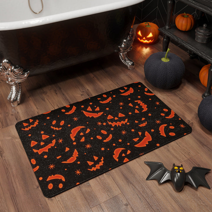 Halloween Themed Bathroom Mat