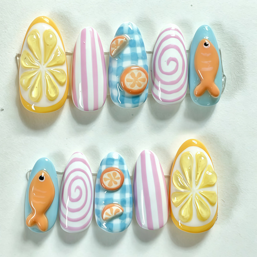 Creative Nail Art with Cheerful Designs Stornfield