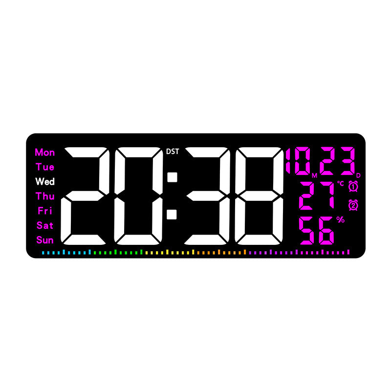 Digital alarm clock with large LED display and weather data Stornfield