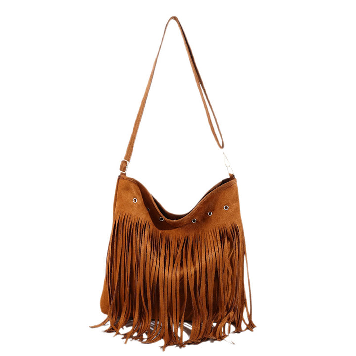 Suede Fringe Shoulder Bag Stornfield