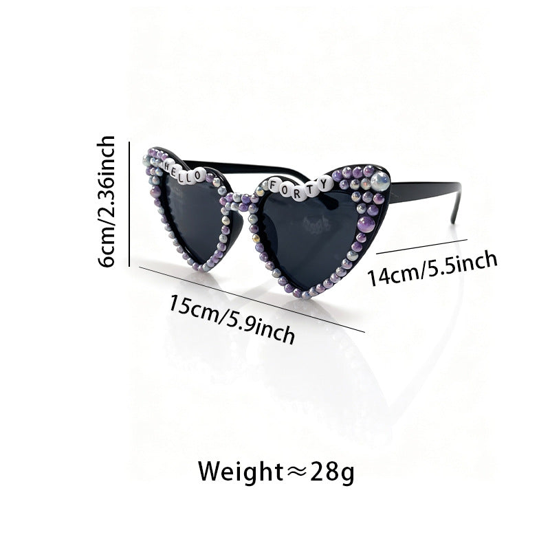 Glamorous Heart-Shaped Bridal Sunglasses Stornfield