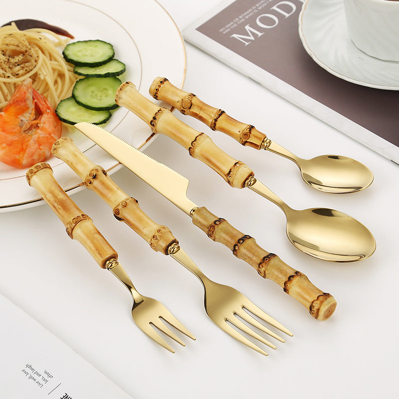 Bamboo Handle Salad Fork Stornfield