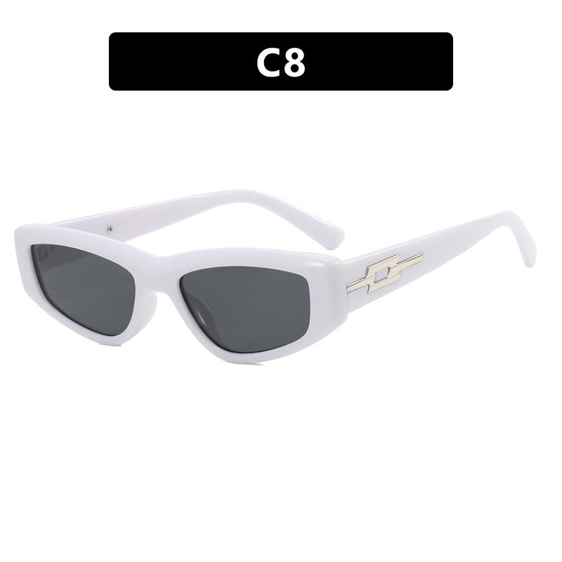 Women's stylish Cat-Eye sunglasses with transparent frame and cool lenses Stornfield