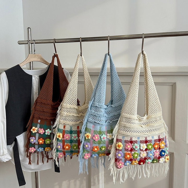Handcrafted Floral Crochet Tote Stornfield