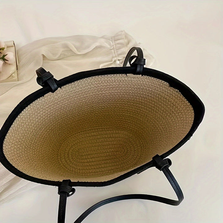 Spacious beach bag with innovative leather handles Stornfield