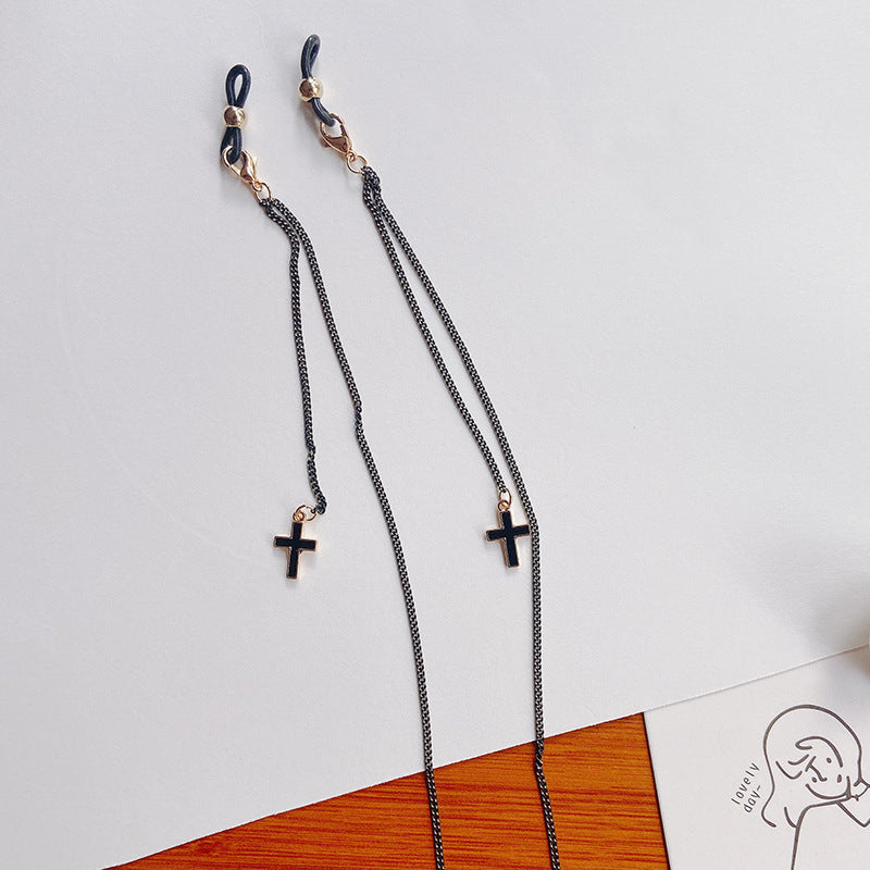 Fashionable glasses holder chain with star pendants Stornfield