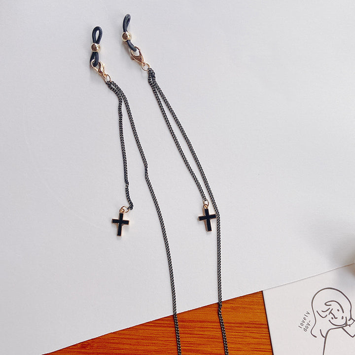 Fashionable glasses holder chain with star pendants Stornfield