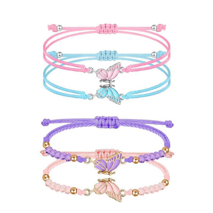 Butterfly Charm Necklace and Bracelet Set Stornfield