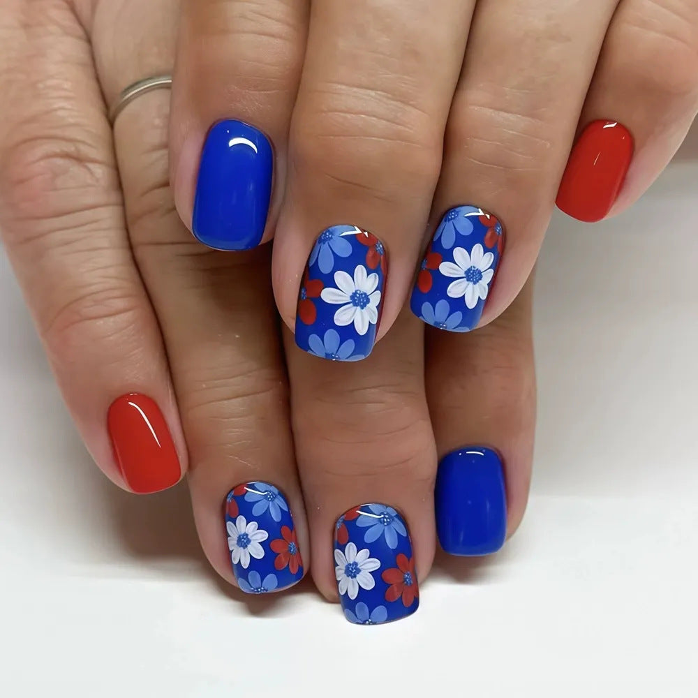 Floral Patterned Decorative Nail Art Enhancements Stornfield